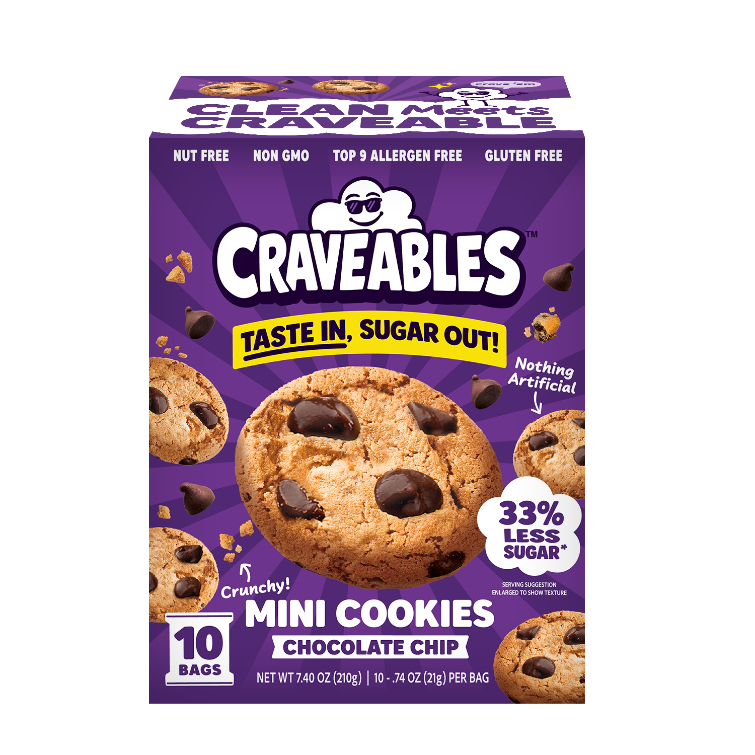 Craveables Chocolate Chip Crunchy Mini Cookies Secondary image