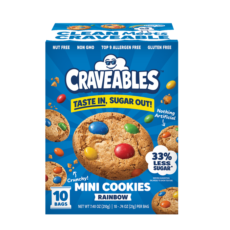 Rainbow Crunchy Mini Cookies