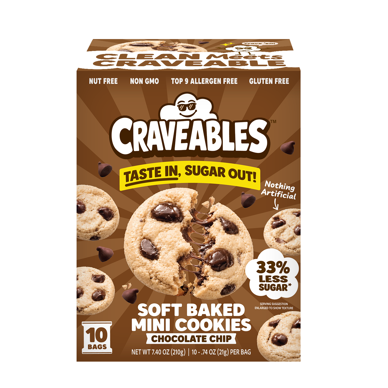 Craveables Chocolate Chip Soft Baked Mini Cookies